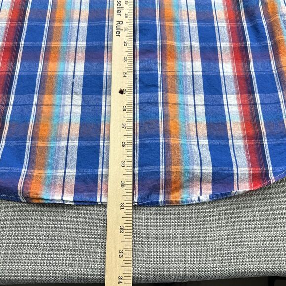 Robert Graham Shirt Mens XXL Bright Plaid Contrasting Flip Cuffs Colorful - Picture 9 of 10